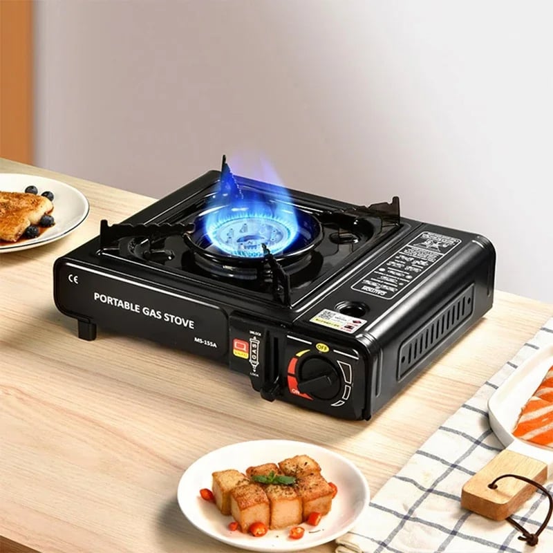 MSL Portable Dual Fuel Camping Stove - Propane or Butane with Auto Ignition
