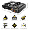 MSL Portable Dual Fuel Camping Stove - Propane or Butane with Auto Ignition