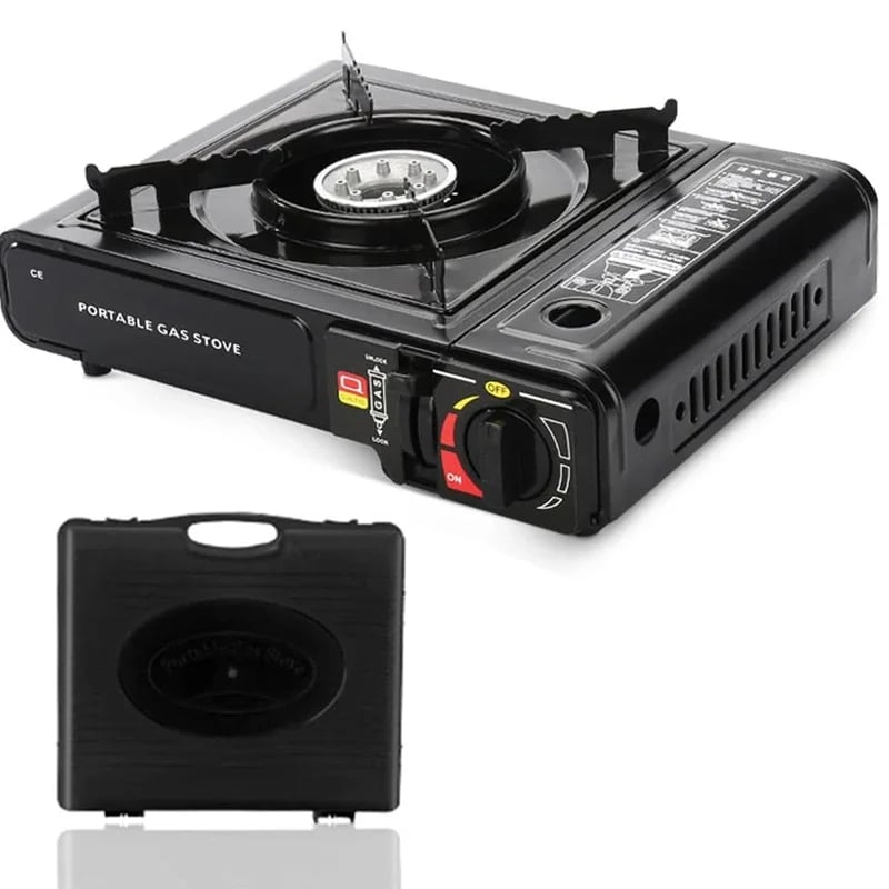 MSL Portable Dual Fuel Camping Stove - Propane or Butane with Auto Ignition