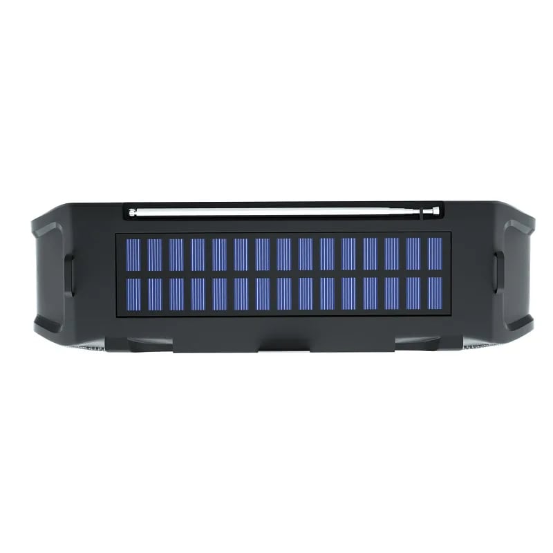 MSL Mini Solar Wireless Speaker - 1200mAh Battery with Flashlight for Outdoor Activities