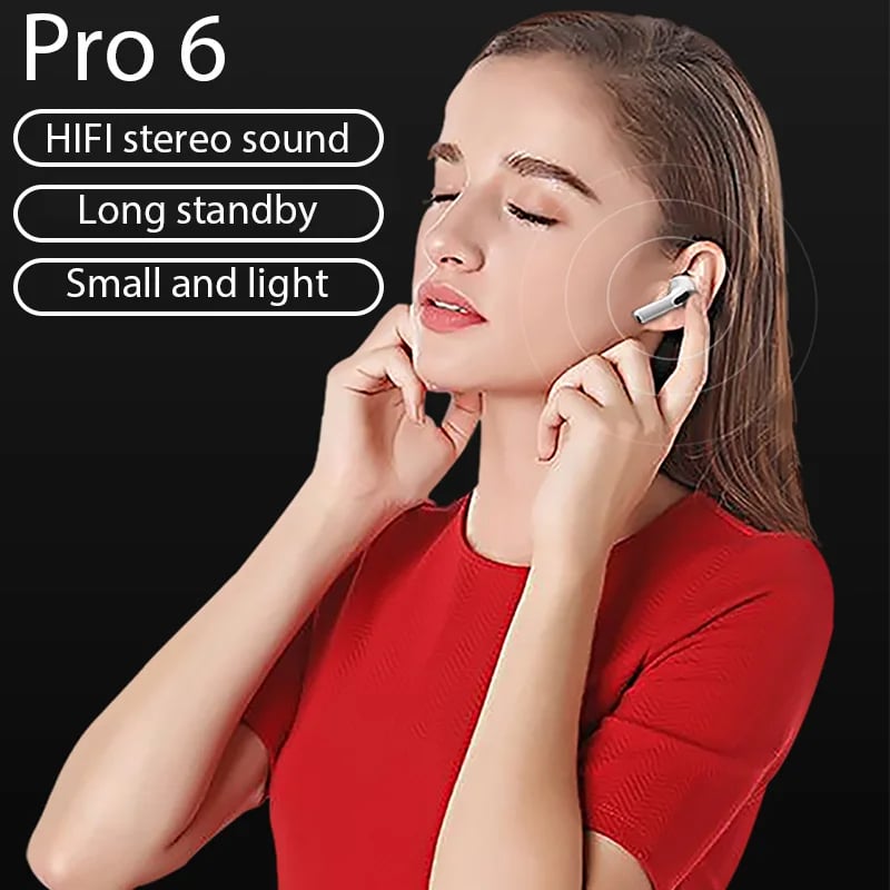 HydraSound Pro 6: Premium Wireless Hi-Fi Earbuds with Deep Bass & Noise Cancellation