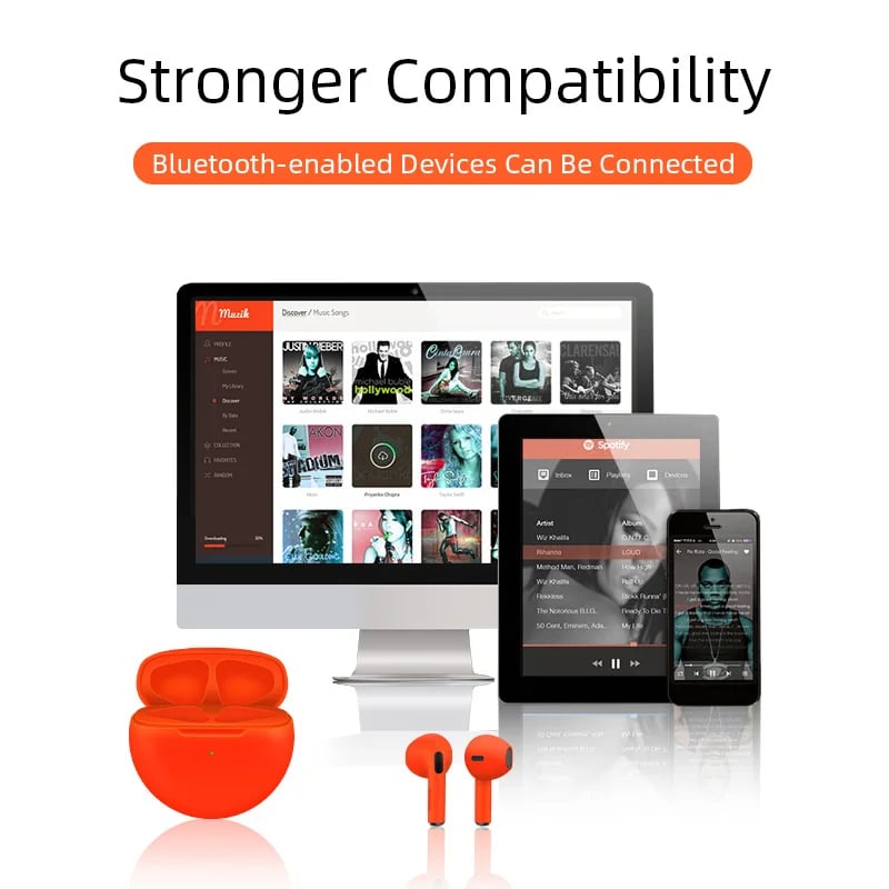 HydraSound Pro 6: Premium Wireless Hi-Fi Earbuds with Deep Bass & Noise Cancellation