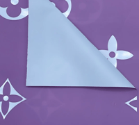 Lv Logo Purple Floral Paper 