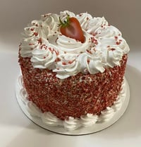 Image 1 of Medium size,Fake Food Strawberry Shortcake 6x6” (ON SALE!)