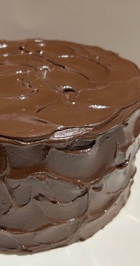 Image 2 of Classic Old school vintage Chocolate cake 8x4"/fake food/fakecake/artificial cake/artificial cake...