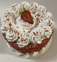 Image 2 of Medium size,Fake Food Strawberry Shortcake 6x6” (ON SALE!)