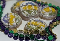 Image 2 of Brighten up any Mardi Gras/very classy/fake food/fake cookies/home decoration/fake frosted cookie...
