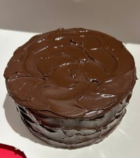 Image 3 of Classic Old school vintage Chocolate cake 8x4"/fake food/fakecake/artificial cake/artificial cake...
