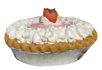 Image 4 of Fake Pie,Creamy Strawberry Pink Pie in a golden crust, Lightly Sugar 10x3”