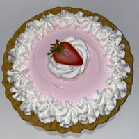Image 5 of Fake Pie,Creamy Strawberry Pink Pie in a golden crust, Lightly Sugar 10x3”