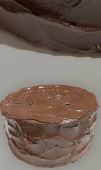 Image 6 of Classic Old school vintage Chocolate cake 8x4"/fake food/fakecake/artificial cake/artificial cake...