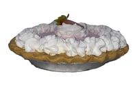 Image 6 of Fake Pie,Creamy Strawberry Pink Pie in a golden crust, Lightly Sugar 10x3”