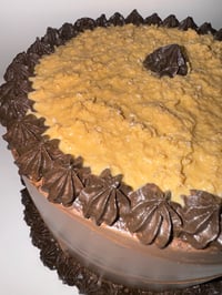 Image 7 of Large size Classic German Chocolate cake 8x4"/fake food/fakecake/artificial cake/artificial cake/...