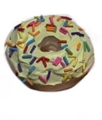 Image 3 of Light Green Doughnuts with sprinkles/exciting fake food doughnuts/fake food/home decoration/fake ...