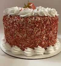 Image 8 of Medium size,Fake Food Strawberry Shortcake 6x6” (ON SALE!)