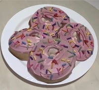 Image 4 of Strawberry Pink with sprinkles/exciting fake food doughnuts/fake food/home decoration//very durab...