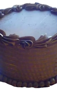 Image 2 of Fake food, Fake Food Big Elegant Chocolate Cake 8x5”