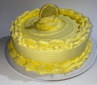 Image 1 of FAKE FOOD, Lemon Cake, yellow, cake, centerpiece