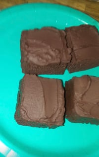 Image 4 of Set of 4 chocolate brownies/fake chocolate cake/FAKE FOOD/artificial cake/ artificial food/ fake ...
