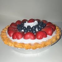 Image 2 of Fake Food Pie, Berry Design Pie, Lightly Sugar in a Golden Crust 10 x 2.5”