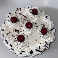 Image 2 of Fake Food Chocolate Short Cake Cheesecake, Cake 8x5”