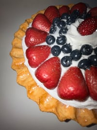 Image 3 of Fake Food Pie, Berry Design Pie, Lightly Sugar in a Golden Crust 10 x 2.5”