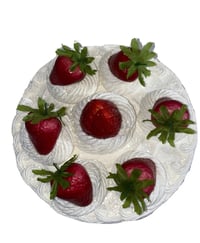 Image 2 of White Chocolate cake with berries 8x4"/fake food/fakecake/artificial cake/homestaging/artificial ...