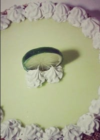 Image 3 of Big Fake Pie, Creamy Pie, Lime Cream Pie, Nut Crumbs on the edge 10x3” in foil pan