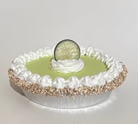 Image 4 of Big Fake Pie, Creamy Pie, Lime Cream Pie, Nut Crumbs on the edge 10x3” in foil pan