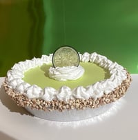 Image 5 of Big Fake Pie, Creamy Pie, Lime Cream Pie, Nut Crumbs on the edge 10x3” in foil pan