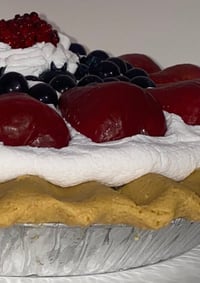 Image 5 of Fake Food Pie, Berry Design Pie, Lightly Sugar in a Golden Crust 10 x 2.5”