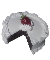 Image 2 of Nice Strawberry center Vanilla and Chocolate Cute Cake 6” round x 2’ tall
