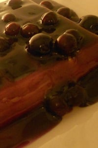Image 3 of The perfect breakfast prop/rectangle waffle/Fresh blueberry syrup/4X4 inches/ FAKE FOOD/ thick gl...