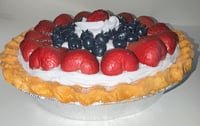 Image 6 of Fake Food Pie, Berry Design Pie, Lightly Sugar in a Golden Crust 10 x 2.5”