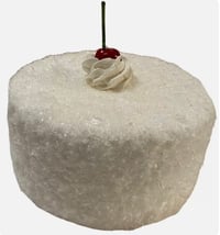 Image 1 of FAKE FOOD, Coconut Creamy Cake, centerpiece, faux cake, fake cake, 6 inch Round by 6 inch tall(on...