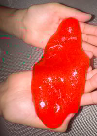 Image 2 of Water Slime, Cherry Scented, Red Color, Slime, Thick Scented Slime 7 once. Best Texture