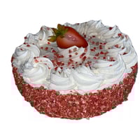 Image 3 of Fake food/ Pretend Dessert/ strawberry shortcake cheesecake/ faux cake/artificial cake/strawberry...