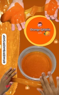 Image 3 of Water Slime, Orange Scented, Orange Color, Slime, Thick Scented Slime 7 once. Best Texture Summer...