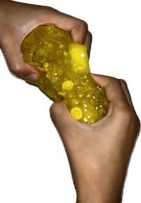 Image 2 of Water Jelly Cube Slime, Water Slime, Ice Cold Lemonade Scented, Ice Cube, yellow Color, Slime, Th...