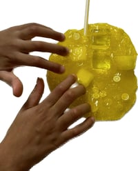 Image 4 of Water Jelly Cube Slime, Water Slime, Ice Cold Lemonade Scented, Ice Cube, yellow Color, Slime, Th...