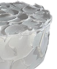 Image 2 of 6” Round and 3” TALL, fake food, Creamy Classic Swirl VANILLA CAKE