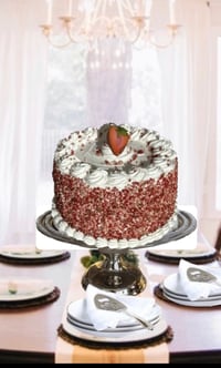 Image 2 of Fake Food/ Big Strawberry Shortcake/Pretend Dessert/strawberry shortcake/prop cake/faux cake/fake...