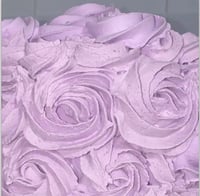 Image 3 of FAKE FOOD/ Light Purple Rose Cake/fake rose cake/ faux rose cake/ centerpiece/ inch Width x 5 i...