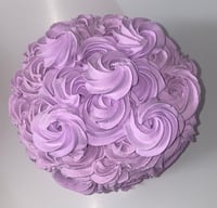 Image 4 of FAKE FOOD/ Light Purple Rose Cake/fake rose cake/ faux rose cake/ centerpiece/ inch Width x 5 i...