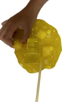 Image 8 of Water Jelly Cube Slime, Water Slime, Ice Cold Lemonade Scented, Ice Cube, yellow Color, Slime, Th...