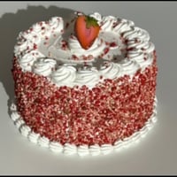 Image 3 of Fake Food/ Big Strawberry Shortcake/Pretend Dessert/strawberry shortcake/prop cake/faux cake/fake...