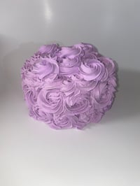 Image 7 of FAKE FOOD/ Light Purple Rose Cake/fake rose cake/ faux rose cake/ centerpiece/ inch Width x 5 i...