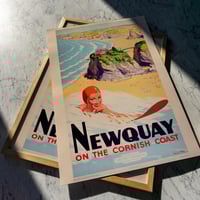 Image 1 of Newquay | Harry Riley - 1950 | Travel Poster | Vintage Poster