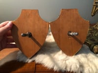 Image 5 of 1950’s Vintage Pair Taxidermy Deer Hoof Wall Mounts