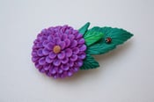 Image of June 25 - purple flower hairclip
